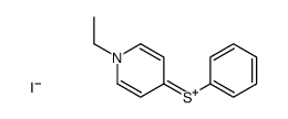 1-ethyl-4-(phenylthio)pyridinium iodide结构式