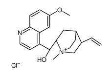 (S)-[(2R)-5-ethenyl-1-methyl-1-azoniabicyclo[2.2.2]octan-2-yl]-(6-methoxyquinolin-4-yl)methanol,chloride Structure