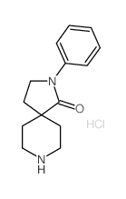 2-苯基-2,8-二氮杂螺[4.5]-1-癸酮盐酸盐结构式