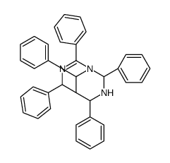 2,4,6,8,9-pentakis-phenyl-1,3,7-triazabicyclo[3.3.1]non-2-ene结构式