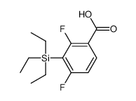 2,4-difluoro-3-triethylsilylbenzoic acid结构式