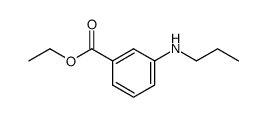 Benzoic acid, 3-(propylamino)-, ethyl ester (9CI) Structure