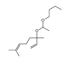 3-(1-Butoxyethoxy)-3,7-dimethyl-1,6-octadiene Structure