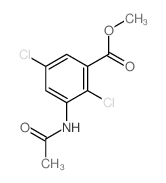 methyl 3-acetamido-2,5-dichloro-benzoate结构式