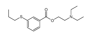 2-(Diethylamino)ethyl=m-(propylthio)benzoate Structure