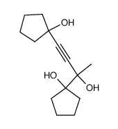 2,4-bis-(1-hydroxy-cyclopentyl)-but-3-yn-2-ol Structure
