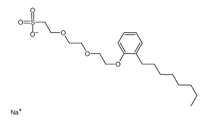 辛苯酚聚醚-2 乙磺酸酯钠结构式