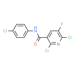 N-(4-CHLOROPHENYL)-2,6-DICHLORO-5-FLUORONICOTINAMIDE Structure