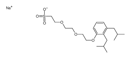 sodium 2-[2-[2-[bis(2-methylpropyl)phenoxy]ethoxy]ethoxy]ethanesulphonate structure