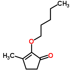 3-Methyl-2-(pentyloxy)-2-cyclopenten-1-one结构式