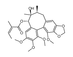 Tigloylgomisin P structure