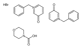 1-benzylpyridin-1-ium-3-ol,morpholine-4-carboxylate,bromide Structure