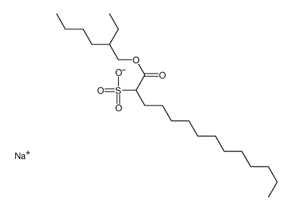 1-[(2-Ethylhexyloxy)carbonyl]-1-tridecanesulfonic acid sodium salt Structure