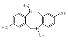 2,5,8,11-tetramethyl-6,12-dihydrobenzo[c][1,5]benzodiazocine结构式