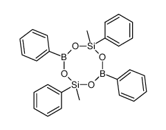 1,3,5,7-Tetraphenyl-3,7-dimethylcyclodiborodisiltetraoxan结构式