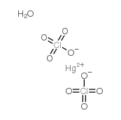 mercury(2+),diperchlorate,trihydrate Structure