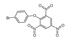 1-(4-bromophenoxy)-2,4,6-trinitrobenzene结构式