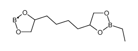 4,4'-(1,4-Butanediyl)bis(2-ethyl-1,3,2-dioxaborolane)结构式