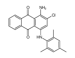 1-amino-2-chloro-4-(mesitylamino)anthracene-9,10-dione结构式