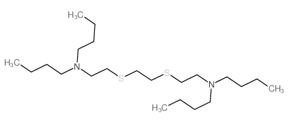 N-butyl-N-[2-[2-[2-(dibutylamino)ethylsulfanyl]ethylsulfanyl]ethyl]butan-1-amine结构式
