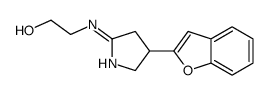 2-[[3-(1-benzofuran-2-yl)-3,4-dihydro-2H-pyrrol-5-yl]amino]ethanol结构式