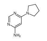 6-(1-吡咯烷)-4-嘧啶胺结构式