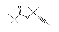 1,1-Dimethyl-2-butynyl trifluoroacetate结构式