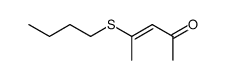 (E)-4-(butylthio)pent-3-en-2-one结构式