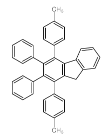 1,4-bis(4-methylphenyl)-2,3-diphenyl-9H-fluorene结构式