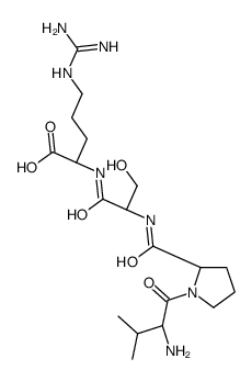 (2S)-2-[[(2S)-2-[[(2S)-1-[(2S)-2-amino-3-methylbutanoyl]pyrrolidine-2-carbonyl]amino]-3-hydroxypropanoyl]amino]-5-(diaminomethylideneamino)pentanoic acid结构式