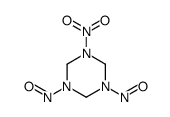 1-nitro-3,5-dinitroso-1,3,5-triazinane Structure
