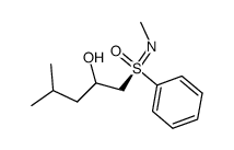 (SS)-4-methyl-1-(N-methylphenylsulfonimidoyl)-2-pentanol Structure