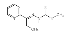 [1-(2-吡啶基)亚丙基]-肼基二硫代羧酸甲酯结构式