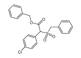 benzyl 2-(4-chlorophenyl)-2-benzylsulfonylacetate结构式