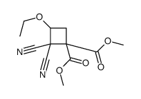 dimethyl 2,2-dicyano-3-ethoxycyclobutane-1,1-dicarboxylate结构式