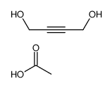 acetic acid,but-2-yne-1,4-diol结构式