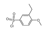 BENZENESULFONYL CHLORIDE, 3-ETHYL-4-METHOXY- Structure