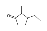 3-ethyl-2-methylcyclopentan-1-one结构式
