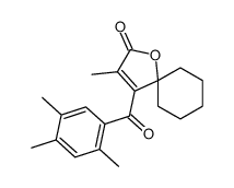 3-methyl-4-(2,4,5-trimethylbenzoyl)-1-oxaspiro[4.5]dec-3-en-2-one Structure
