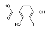 2,4-dihydroxy-3-iodobenzoic acid Structure