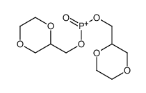 bis(1,4-dioxan-2-ylmethoxy)-oxophosphanium Structure