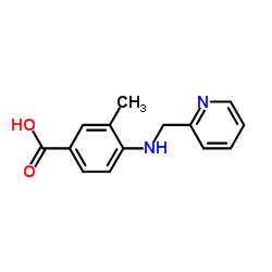 3-METHYL-4-((PYRIDIN-2-YLMETHYL)AMINO)BENZOIC ACID Structure