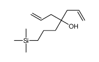 4-(3-trimethylsilylpropyl)hepta-1,6-dien-4-ol结构式