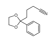 4-(2-phenyl-1,3-dioxolan-2-yl)butanenitrile Structure