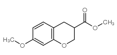 7-甲氧基苯并二氢吡喃-3-羧酸甲酯结构式