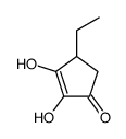 4-ethyl-2,3-dihydroxycyclopent-2-en-1-one结构式