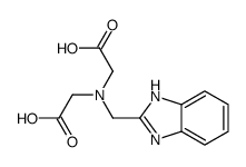 2-[1H-benzimidazol-2-ylmethyl(carboxymethyl)amino]acetic acid结构式