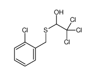 2,2,2-trichloro-1-[(2-chlorophenyl)methylsulfanyl]ethanol Structure