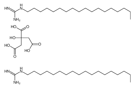 2-hydroxypropane-1,2,3-tricarboxylic acid,2-octadecylguanidine结构式