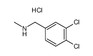 N-(3,4-二氯苄基)-N-甲胺盐酸盐结构式